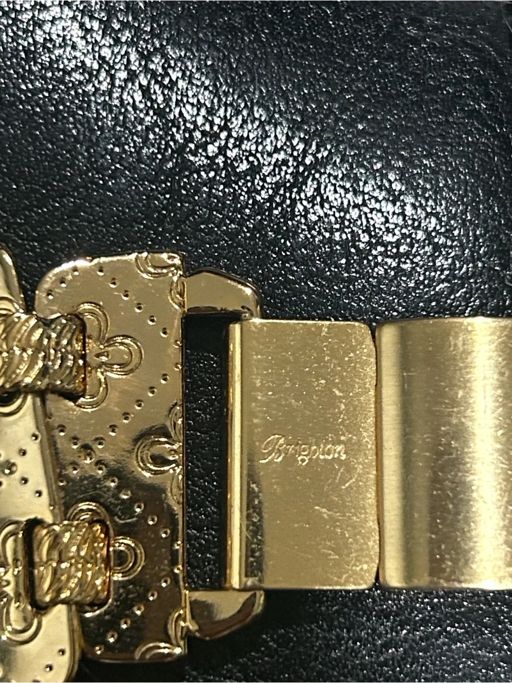 Brighton Trendoro Wide Gold Plated Link Bracelet